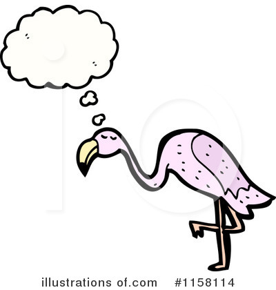 Royalty-Free (RF) Flamingo Clipart Illustration by lineartestpilot - Stock Sample #1158114