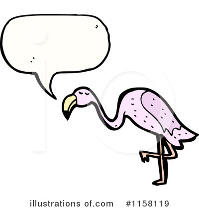 Royalty-Free (RF) Flamingo Clipart Illustration by lineartestpilot - Stock Sample #1158119