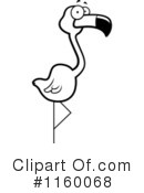 Flamingo Clipart #1160068 by Cory Thoman