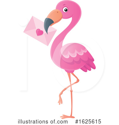 Royalty-Free (RF) Flamingo Clipart Illustration by visekart - Stock Sample #1625615