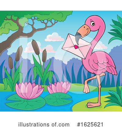 Flamingo Clipart #1625621 by visekart