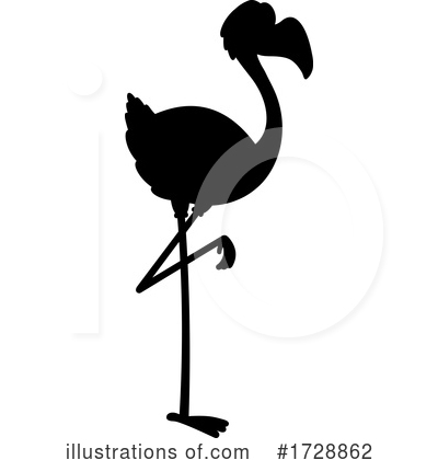 Royalty-Free (RF) Flamingo Clipart Illustration by Hit Toon - Stock Sample #1728862