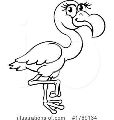 Royalty-Free (RF) Flamingo Clipart Illustration by AtStockIllustration - Stock Sample #1769134