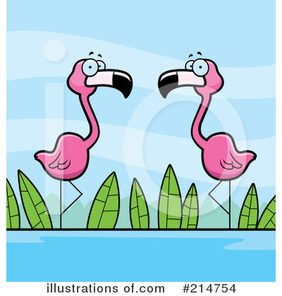 Royalty-Free (RF) Flamingo Clipart Illustration by Cory Thoman - Stock Sample #214754
