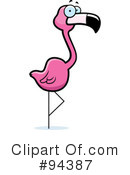 Flamingo Clipart #94387 by Cory Thoman