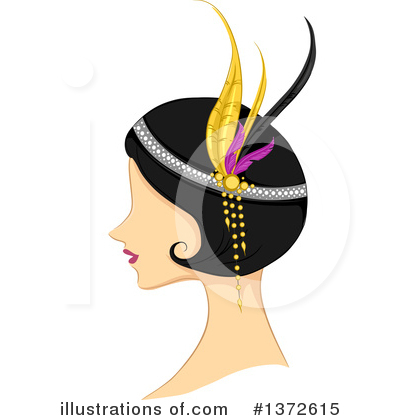 Royalty-Free (RF) Flapper Clipart Illustration by BNP Design Studio - Stock Sample #1372615
