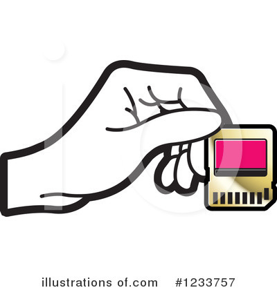 Memory Card Clipart #1233757 by Lal Perera