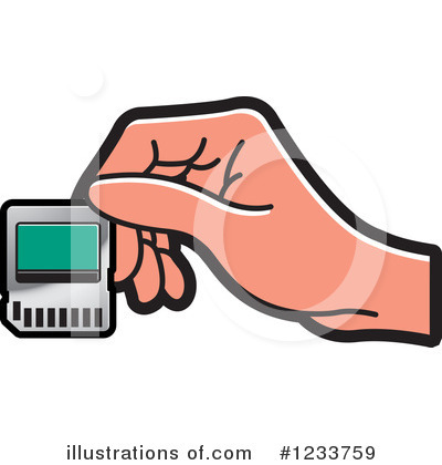 Memory Card Clipart #1233759 by Lal Perera