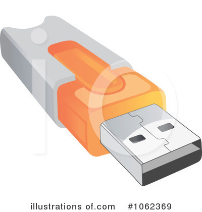 Royalty-Free (RF) Flash Drive Clipart Illustration by Vector Tradition SM - Stock Sample #1062369