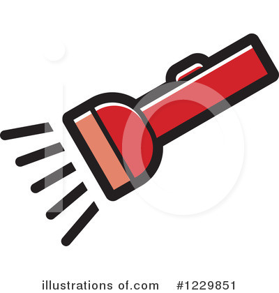 Royalty-Free (RF) Flashlight Clipart Illustration by Lal Perera - Stock Sample #1229851