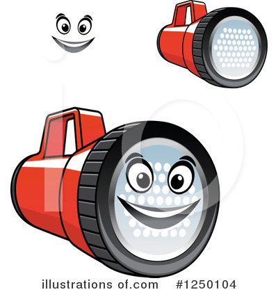 Royalty-Free (RF) Flashlight Clipart Illustration by Vector Tradition SM - Stock Sample #1250104