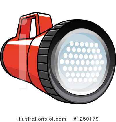 Royalty-Free (RF) Flashlight Clipart Illustration by Vector Tradition SM - Stock Sample #1250179