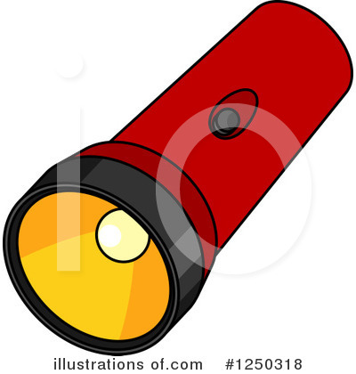 Royalty-Free (RF) Flashlight Clipart Illustration by Vector Tradition SM - Stock Sample #1250318