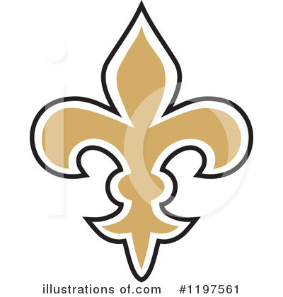 Royalty-Free (RF) Fleur De Lis Clipart Illustration by Johnny Sajem - Stock Sample #1197561