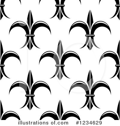 Royalty-Free (RF) Fleur De Lis Clipart Illustration by Vector Tradition SM - Stock Sample #1234629