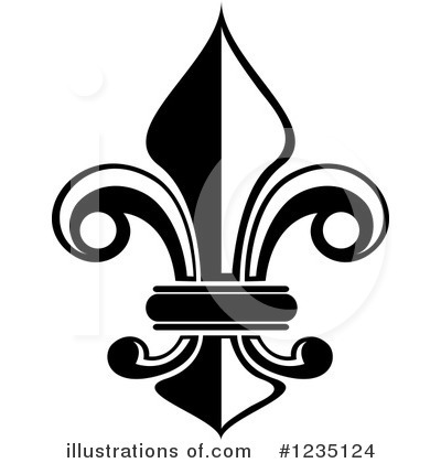 Royalty-Free (RF) Fleur De Lis Clipart Illustration by Vector Tradition SM - Stock Sample #1235124