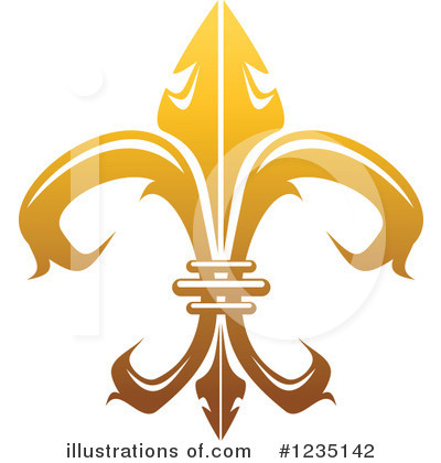 Royalty-Free (RF) Fleur De Lis Clipart Illustration by Vector Tradition SM - Stock Sample #1235142