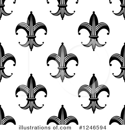 Royalty-Free (RF) Fleur De Lis Clipart Illustration by Vector Tradition SM - Stock Sample #1246594