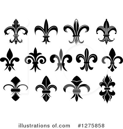 Royalty-Free (RF) Fleur De Lis Clipart Illustration by Vector Tradition SM - Stock Sample #1275858