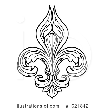 Fleur De Lis Clipart #1621842 by AtStockIllustration