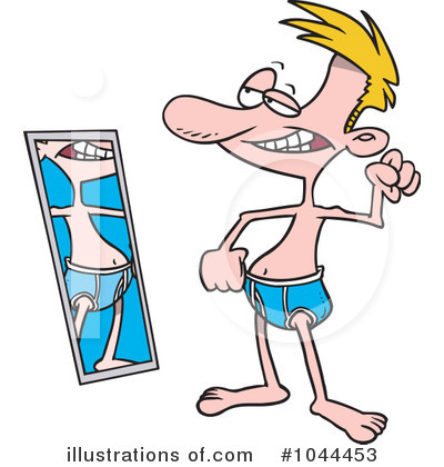 Royalty-Free (RF) Flexing Clipart Illustration by toonaday - Stock Sample #1044453