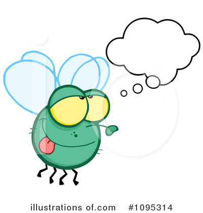 Royalty-Free (RF) Flies Clipart Illustration by Hit Toon - Stock Sample #1095314