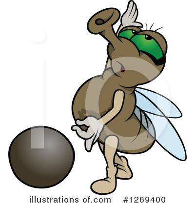 House Fly Clipart #1269400 by dero