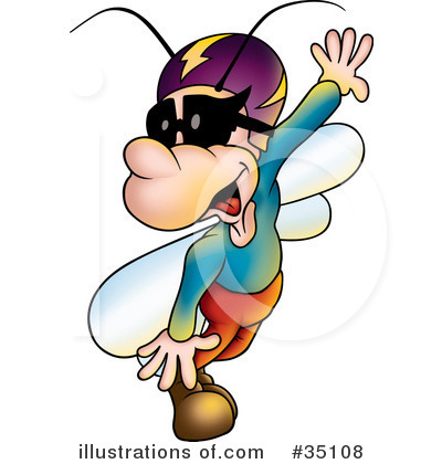 Royalty-Free (RF) Flies Clipart Illustration by dero - Stock Sample #35108