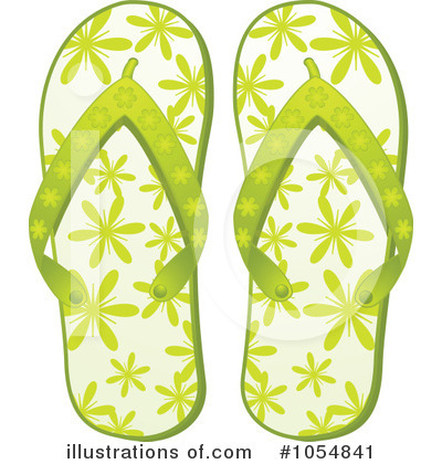 Royalty-Free (RF) Flip Flops Clipart Illustration by elaineitalia - Stock Sample #1054841