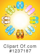 Flip Flops Clipart #1237187 by elaineitalia