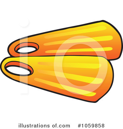 Royalty-Free (RF) Flippers Clipart Illustration by visekart - Stock Sample #1059858