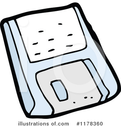 Royalty-Free (RF) Floppy Disc Clipart Illustration by lineartestpilot - Stock Sample #1178360