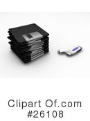 Floppy Discs Clipart #26108 by KJ Pargeter