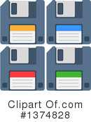 Floppy Disk Clipart #1374828 by Liron Peer