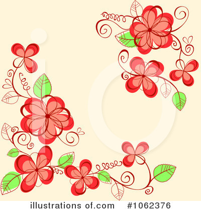 Royalty-Free (RF) Floral Background Clipart Illustration by Vector Tradition SM - Stock Sample #1062376