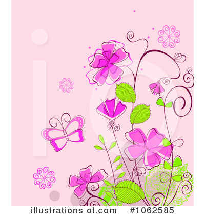 Royalty-Free (RF) Floral Background Clipart Illustration by Vector Tradition SM - Stock Sample #1062585