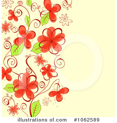 Royalty-Free (RF) Floral Background Clipart Illustration by Vector Tradition SM - Stock Sample #1062589