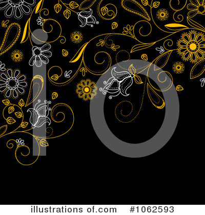 Royalty-Free (RF) Floral Background Clipart Illustration by Vector Tradition SM - Stock Sample #1062593