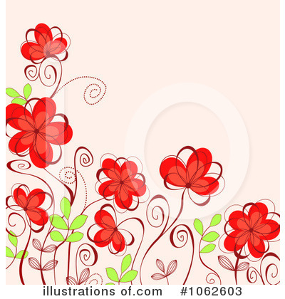 Royalty-Free (RF) Floral Background Clipart Illustration by Vector Tradition SM - Stock Sample #1062603