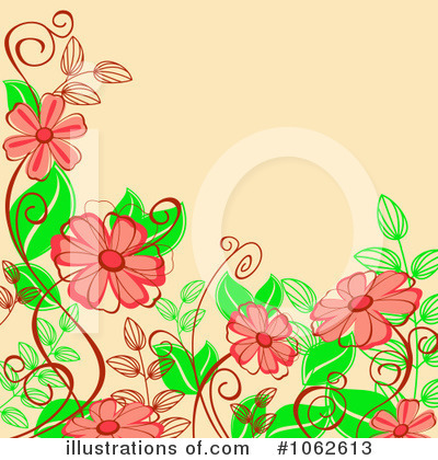 Royalty-Free (RF) Floral Background Clipart Illustration by Vector Tradition SM - Stock Sample #1062613