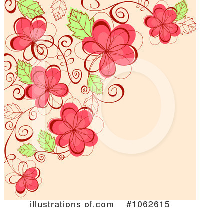 Royalty-Free (RF) Floral Background Clipart Illustration by Vector Tradition SM - Stock Sample #1062615