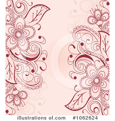 Royalty-Free (RF) Floral Background Clipart Illustration by Vector Tradition SM - Stock Sample #1062624