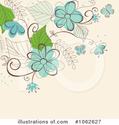 Royalty-Free (RF) Floral Background Clipart Illustration by Vector Tradition SM - Stock Sample #1062627
