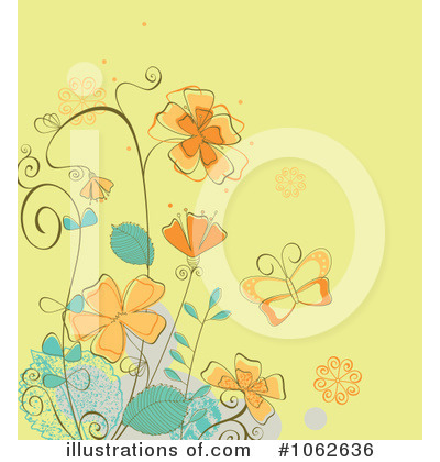 Royalty-Free (RF) Floral Background Clipart Illustration by Vector Tradition SM - Stock Sample #1062636