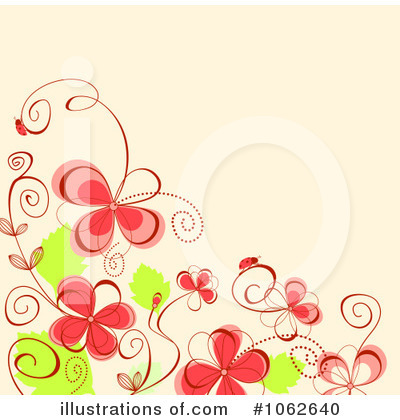 Royalty-Free (RF) Floral Background Clipart Illustration by Vector Tradition SM - Stock Sample #1062640
