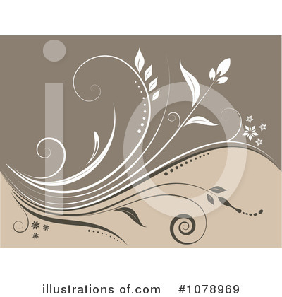 Royalty-Free (RF) Floral Background Clipart Illustration by KJ Pargeter - Stock Sample #1078969