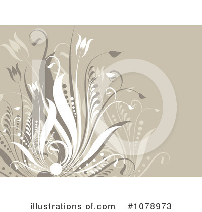 Royalty-Free (RF) Floral Background Clipart Illustration by KJ Pargeter - Stock Sample #1078973