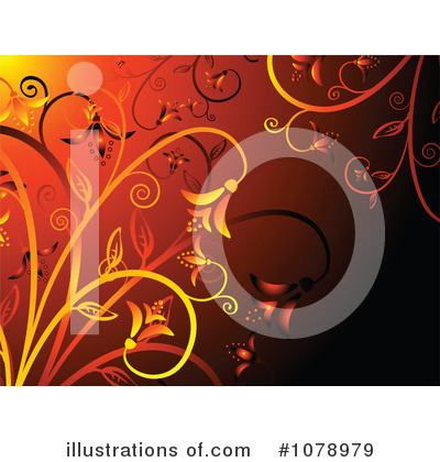 Royalty-Free (RF) Floral Background Clipart Illustration by KJ Pargeter - Stock Sample #1078979