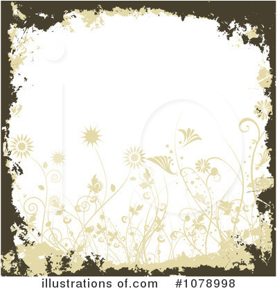 Royalty-Free (RF) Floral Background Clipart Illustration by KJ Pargeter - Stock Sample #1078998