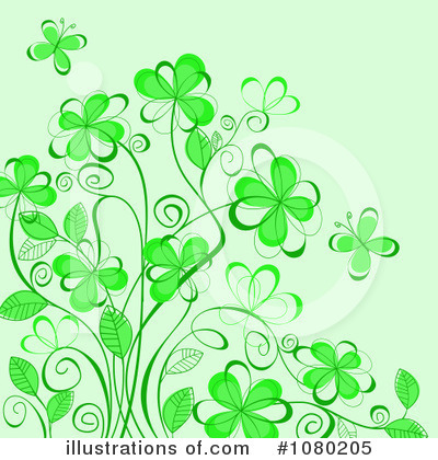 Royalty-Free (RF) Floral Background Clipart Illustration by Vector Tradition SM - Stock Sample #1080205